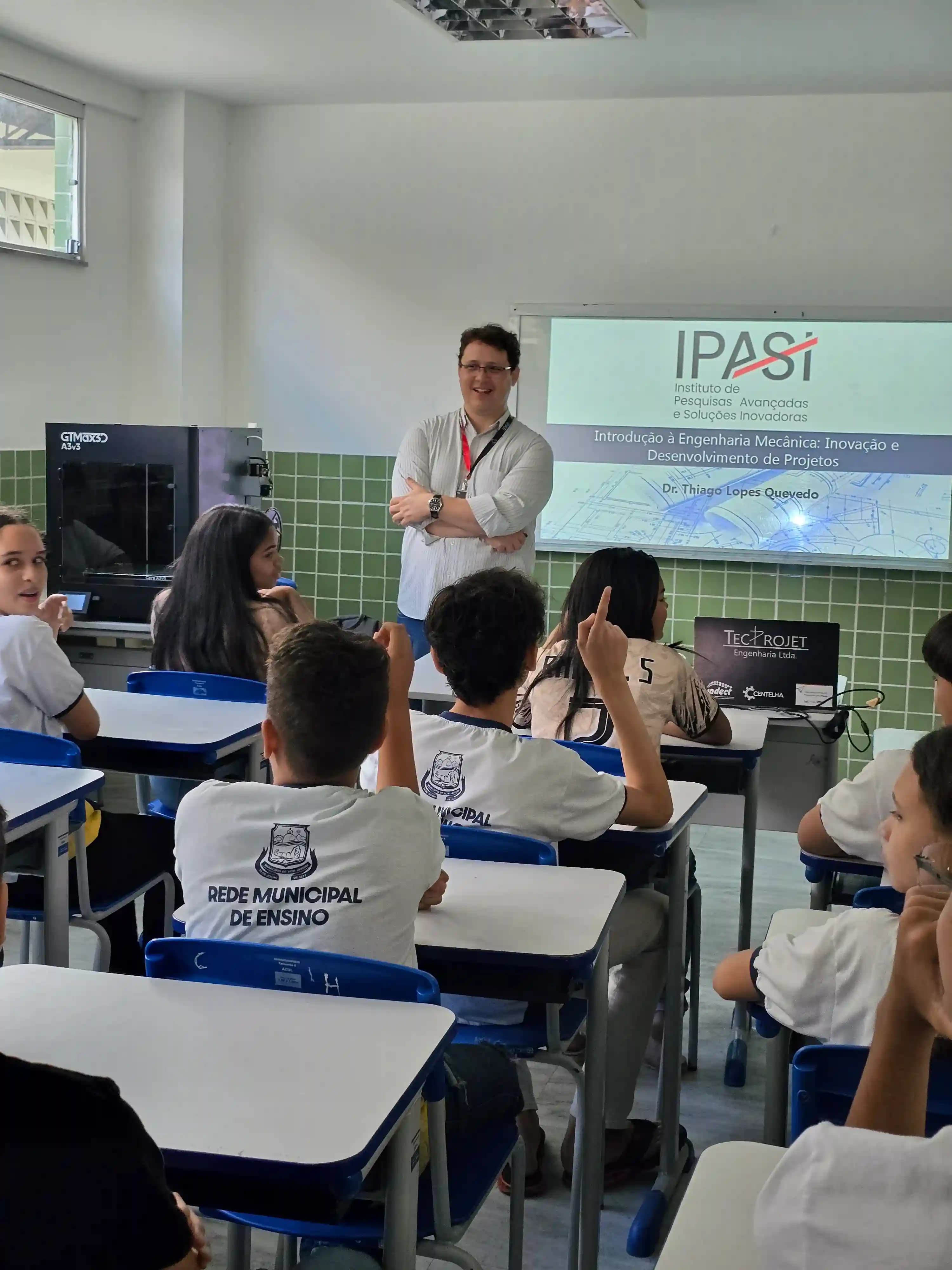 Atividade educacional do NITAS com estudantes
